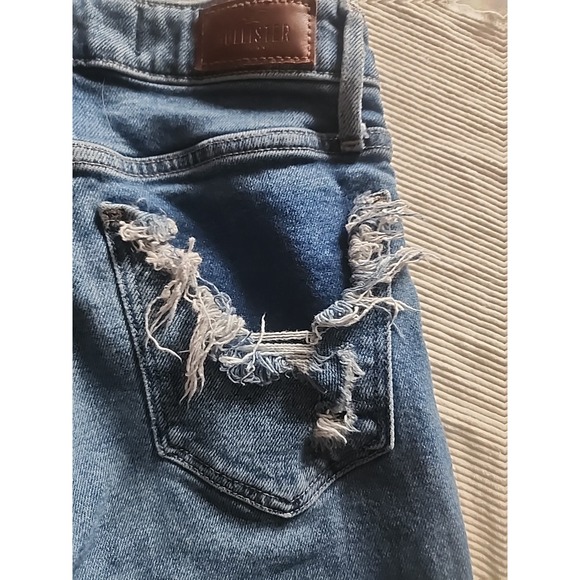 Women's Hollister High Rise Slim Straight Distressed Jeans 24 X 28 0 R - Picture 8 of 8